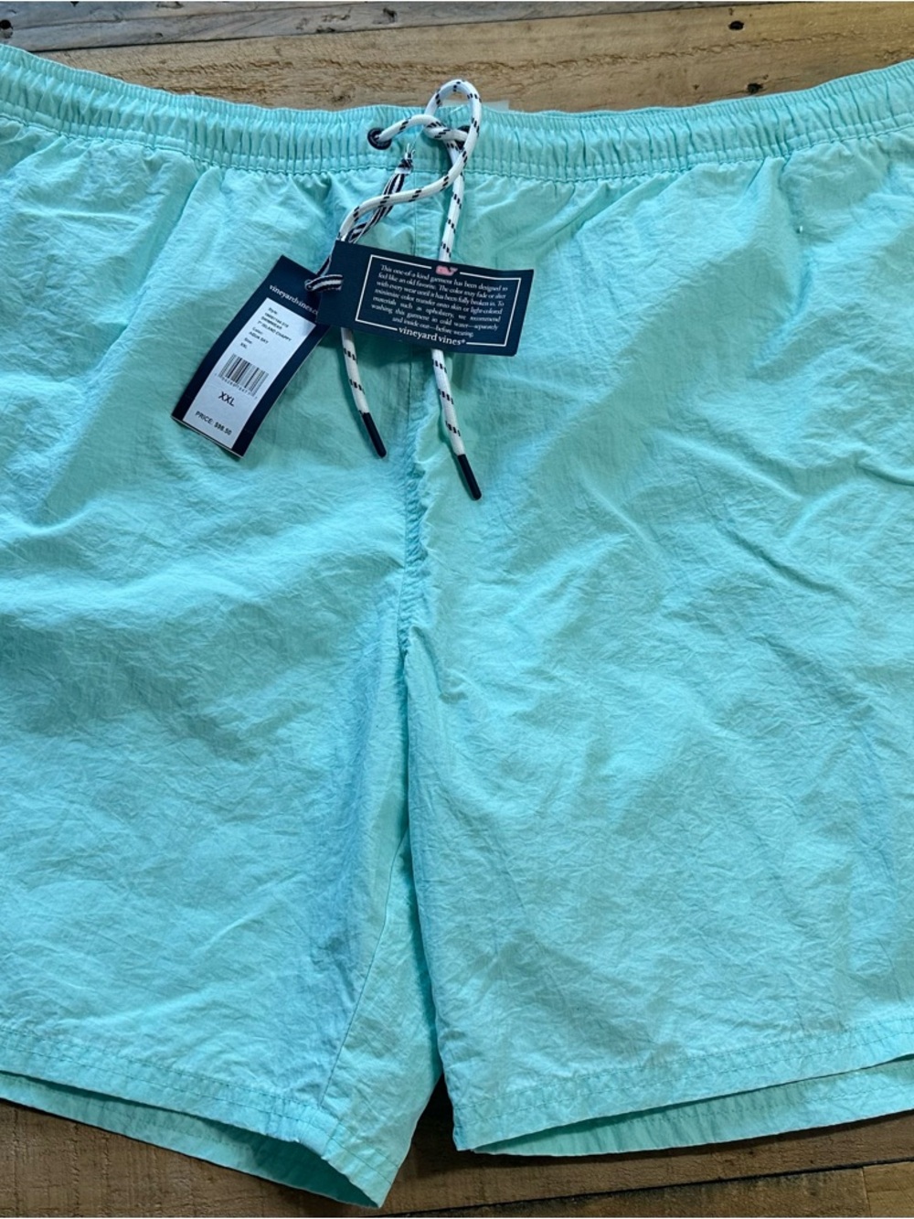 Vineyard Vines Men's Aqua Blue Swim Trunks